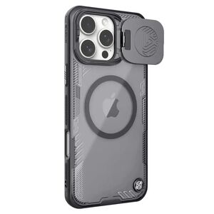 Husa iPhone 16 Pro Max Nillkin Iceblade Prop Magnetic, fara decupaj camera, negru
