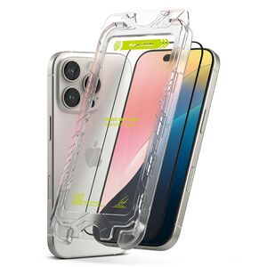 [Pachet 2x] Folie sticla iPhone 16 Pro Max Ringke Easy Slide Tempered Glass, transparenta