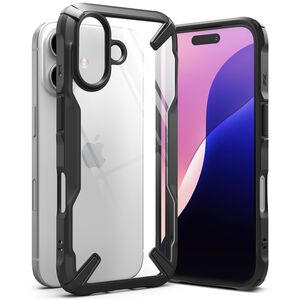 Husa iPhone 16 Plus Ringke Fusion X, negru