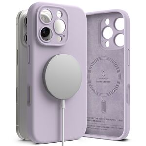 Husa pentru  iPhone 16 Pro Max Ringke - Silicone Magnetic MagSafe - Mov