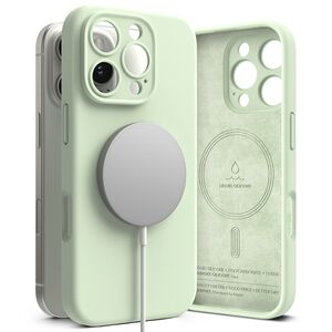 Husa pentru  iPhone 16 Pro Max Ringke - Silicone Magnetic MagSafe - Verde