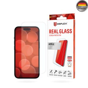 Folie sticla premium iPhone 16 Plus Displex Real Glass 2D, transparenta