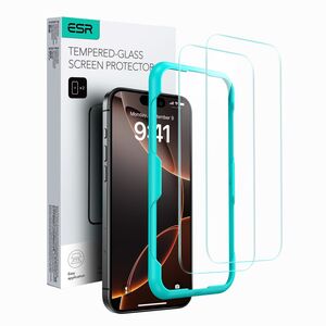 [Pachet 2x] Folie sticla iPhone 16 Pro ESR Tempered Glass, transparenta
