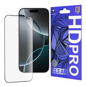 Folie sticla iPhone 16 Pro Lito HD Pro Clear, negru