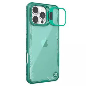 Husa iPhone 16 Pro Nillkin Iceblade Prop, cu decupaj camera, verde