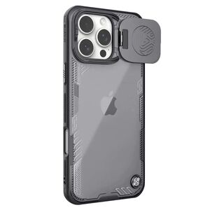 Husa iPhone 16 Pro Nillkin Iceblade Prop Magnetic, fara decupaj camera, negru