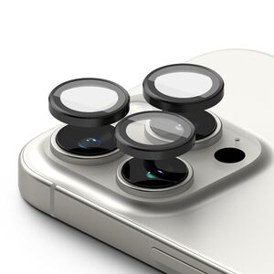 [Pachet 2x] Folie sticla camera iPhone 16 Pro / 16 Pro Max Ringke Camera Lens Frame, negru