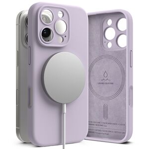 Husa pentru  iPhone 16 Pro Ringke - Silicone Magnetic MagSafe - Mov