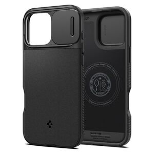Husa premium pentru  iPhone 16 Pro Spigen - Optik Armor - Negru denim