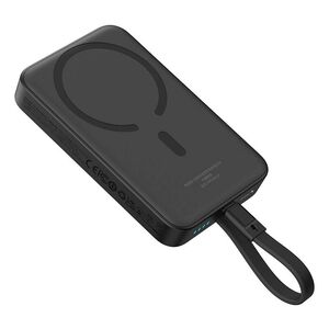 Acumulator extern Baseus - power bank magnetic mini (p1002210b113-00) - magsafe, 2x usb-c, lightning, 30w, fast charge, 10000mah - negru