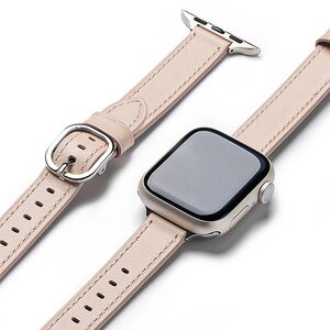 Curea Apple Watch SE 40mm Ringke Leather One Slim, roz deschis
