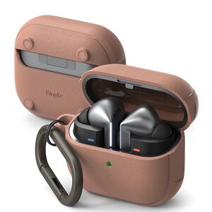 Husa Samsung Galaxy Buds 3 / 3 Pro Ringke Onyx Magnetic, bej