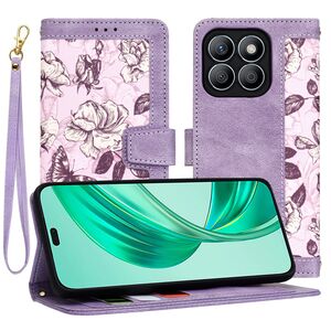 Husa tip carte pentru  Xiaomi 14T, functie stand si port carduri, mov