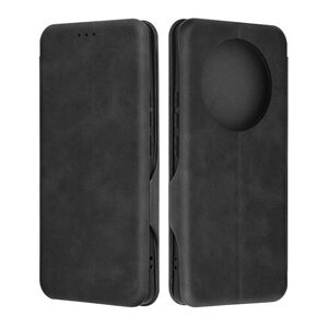 Husa tip carte pentru Realme 13 Pro / 13 Pro+ Smart Wallet fata - spate protectie 360 - negru