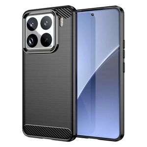 Husa pentru Xiaomi 15 Pro Carbon Liquid Silicone, negru
