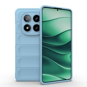 Husa pentru Xiaomi Redmi Note 14 Pro 5G Liquid Silicone, Microfibre Lining, Non-Slip Airbag Design, albastru