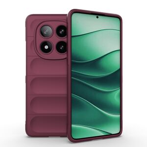 Husa pentru Xiaomi Redmi Note 14 Pro 5G Liquid Silicone, Microfibre Lining, Non-Slip Airbag Design, bordeaux