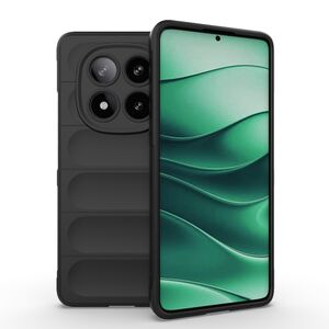 Husa pentru Xiaomi Redmi Note 14 Pro 5G Liquid Silicone, Microfibre Lining, Non-Slip Airbag Design, negru