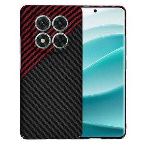 Husa pentru Xiaomi Redmi Note 14 Pro CarbonFiber UltraSlim, Lightweight, rosu inchis