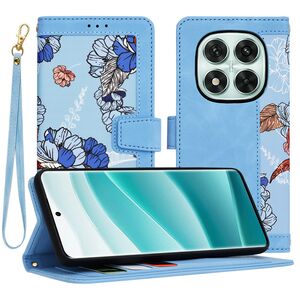 Husa tip carte pentru Xiaomi Redmi Note 14 Pro 5G, functie stand si port carduri, albastru