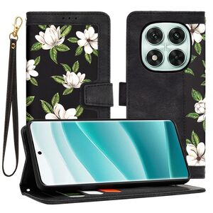 Husa tip carte pentru Xiaomi Redmi Note 14 Pro 5G, functie stand si port carduri, negru denim