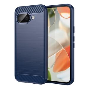 Husa pentru Google Pixel 9A Carbon Liquid Silicone, Albastru