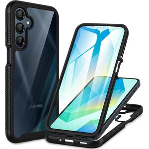 Pachet 360: Husa cu folie integrata Samsung Galaxy A16 fata-spate Defense360 - negru