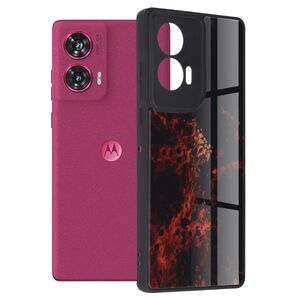 Husa pentru  Motorola Edge 50 Fusion Colorful Varnish Anti-scrath, Rosu