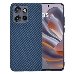 Husa pentru  Motorola Edge 50 Neo CarbonFiber UltraSlim, Lightweight, Albastru