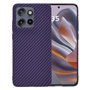 Husa pentru  Motorola Edge 50 Neo CarbonFiber UltraSlim, Lightweight, Mov