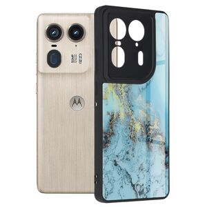 Husa pentru  Motorola Edge 50 Ultra Colorful Varnish Anti-scrath, Albastru deschis