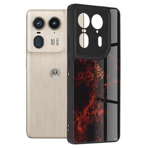 Husa pentru  Motorola Edge 50 Ultra Colorful Varnish Anti-scrath, Rosu