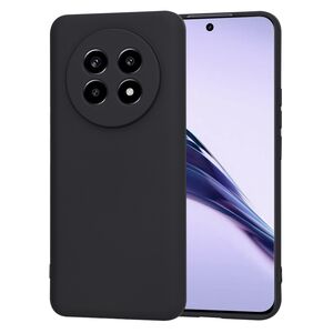 Husa pentru  Realme 13 Pro / 13 Pro+ Liquid Silicone, subțire, captusita cu microfibra, anti amprentă, protectie cameră foto, Negru mat