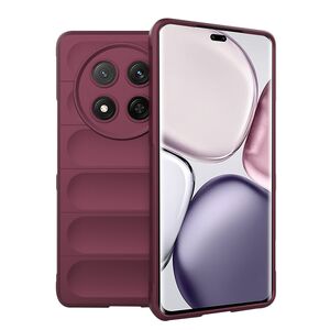 Husa pentru  Honor Magic 7 Lite Liquid Silicone, Microfibre Lining, Non-Slip Airbag Design, Bordeaux