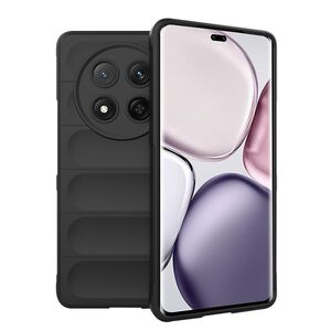Husa pentru  Honor Magic 7 Lite Liquid Silicone, Microfibre Lining, Non-Slip Airbag Design, Negru