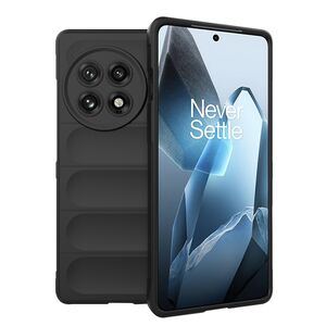 Husa pentru  OnePlus 13 Liquid Silicone, Microfibre Lining, Non-Slip Airbag Design, Negru