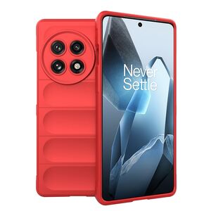 Husa pentru  OnePlus 13 Liquid Silicone, Microfibre Lining, Non-Slip Airbag Design, Rosu