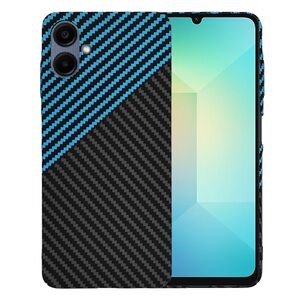 Husa pentru  Samsung Galaxy A06 CarbonFiber UltraSlim, Lightweight, Albastru inchis