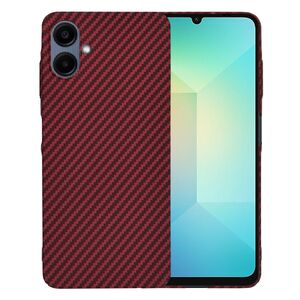 Husa pentru  Samsung Galaxy A06 CarbonFiber UltraSlim, Lightweight, Rosu