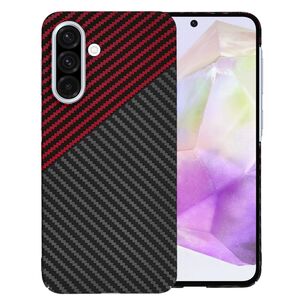 Husa pentru  Samsung Galaxy A36 CarbonFiber UltraSlim, Lightweight, Rosu inchis