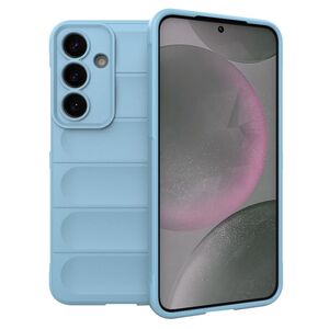 Husa pentru  Samsung Galaxy S25+ Liquid Silicone, Microfibre Lining, Non-Slip Airbag Design, Albastru