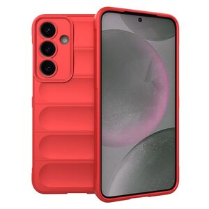 Husa pentru  Samsung Galaxy S25+ Liquid Silicone, Microfibre Lining, Non-Slip Airbag Design, Rosu