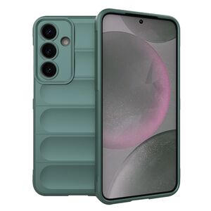 Husa pentru  Samsung Galaxy S25+ Liquid Silicone, Microfibre Lining, Non-Slip Airbag Design, Verde