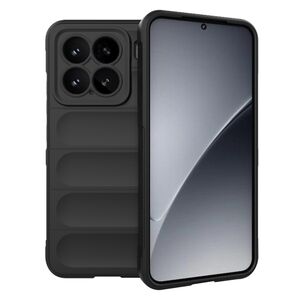 Husa pentru  Xiaomi 15 Liquid Silicone, Microfibre Lining, Non-Slip Airbag Design, Negru