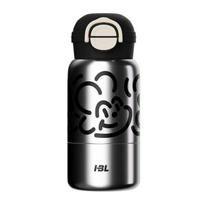 Termos pentru copii - Cana termoizolantă din oțel inoxidabil 316, capacitate 520 ml, argintiu