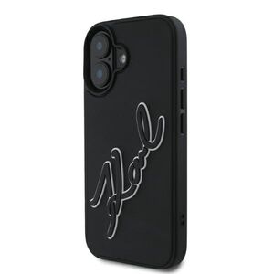 Karl lagerfeld - 3d design (klhcp16s3drksdlk) - iphone 16 - rubber signature