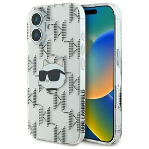Husa premium pentru  iPhone 16 Karl Lagerfeld superior quality - Argintiu mat