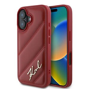 Husa premium pentru  iPhone 16 Karl Lagerfeld superior quality - Rosu