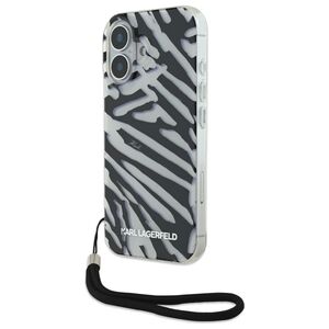Husa premium pentru  iPhone 16 Karl Lagerfeld superior quality - Gri inchis