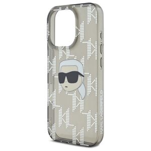 Husa premium pentru  iPhone 16 Karl Lagerfeld superior quality - Bej